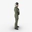 Military Jet Fighter Pilot Pose 2