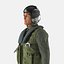 Military Jet Fighter Pilot Pose 2