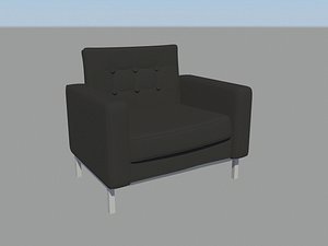 3d leather chair