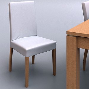 3d model table chair