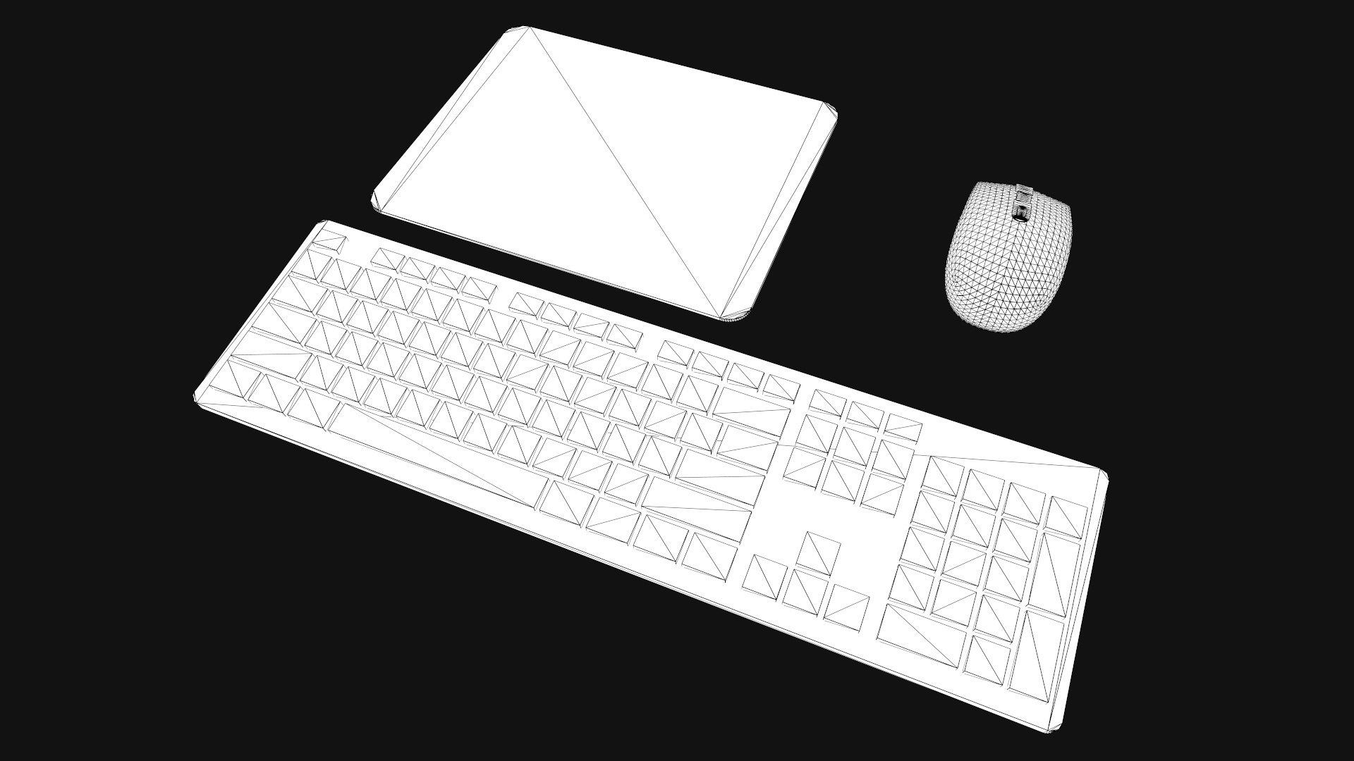 3D Computer Mouse And Keyboard - TurboSquid 1855003