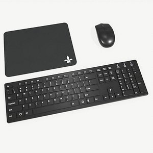 3D Computer Mouse and Keyboard