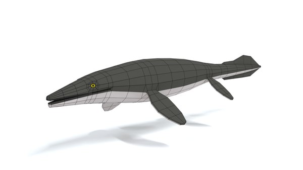 3D Low Poly Cartoon Tylosaurus - TurboSquid 1811607