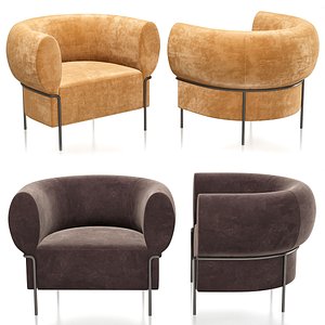 3D chair velvet