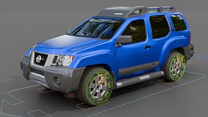 Nissan Xterra 2012 Rigged 3D model