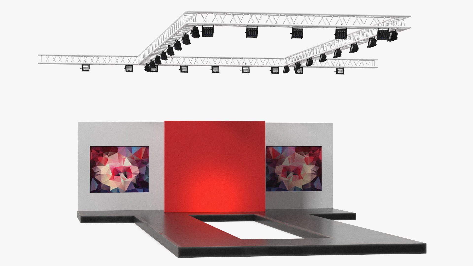 Catwalk Dark 3D model preview