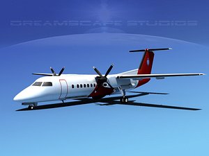 dhc-8 q300 3d 3ds