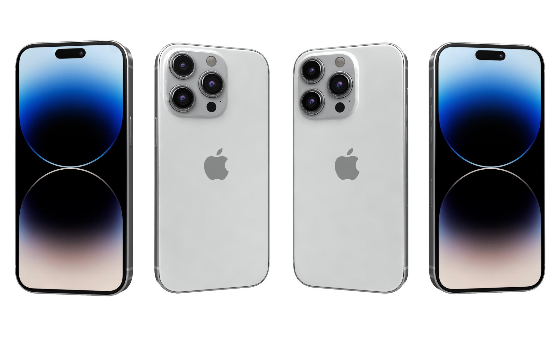 Apple iPhone 14 Pro White 3D model - TurboSquid 1968201