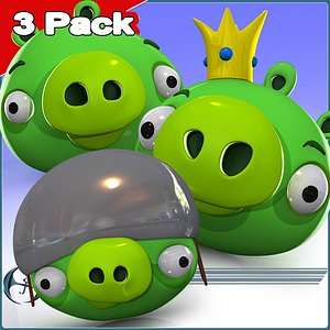3 Pack: Angry Pigs