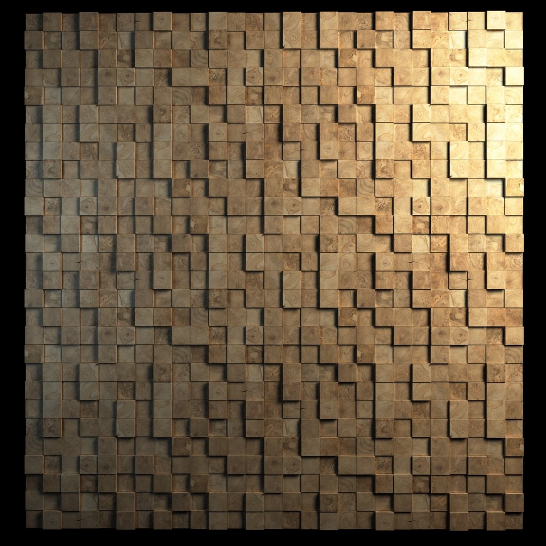 3d Teak Wall Cladding