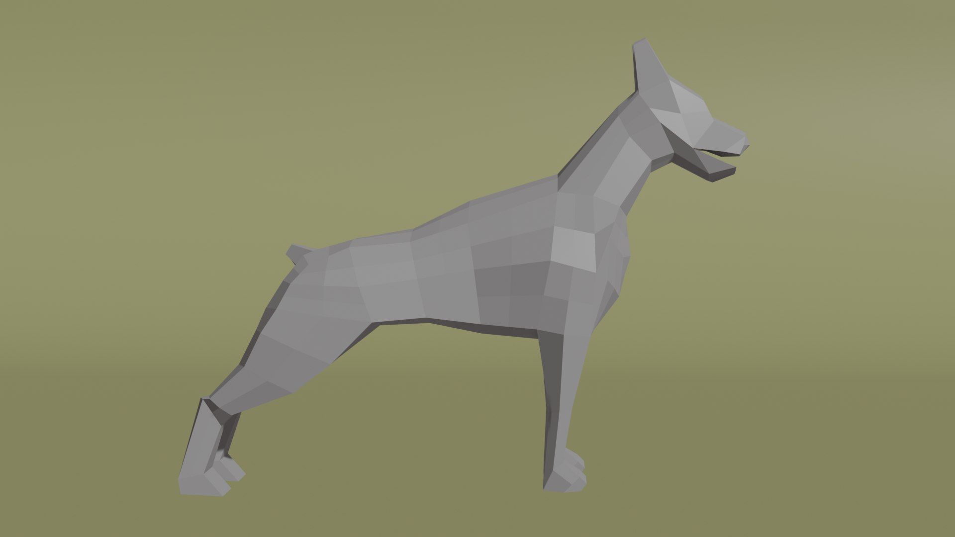 3D Doberman model - TurboSquid 2016741