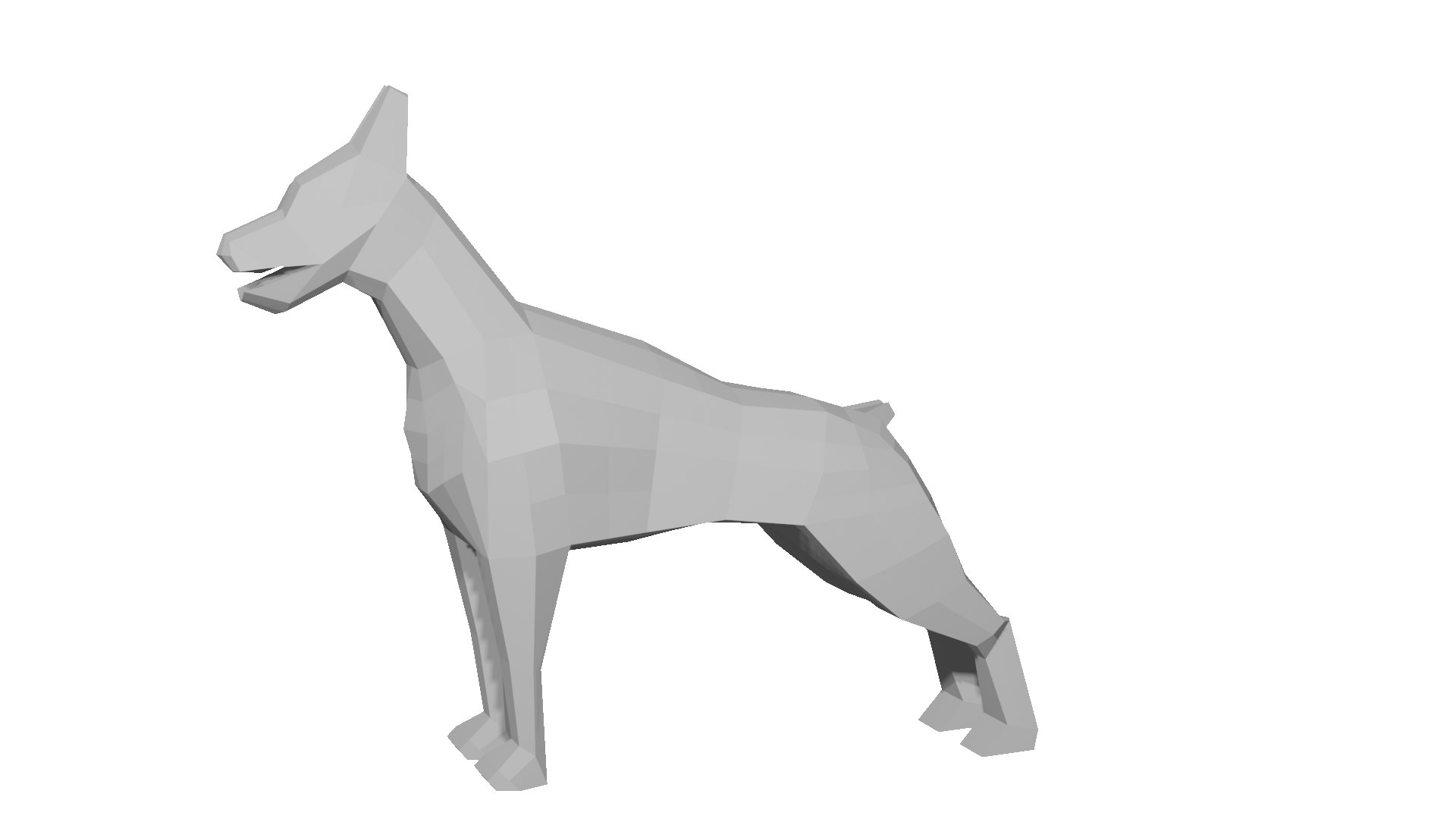 3D Doberman model - TurboSquid 2016741