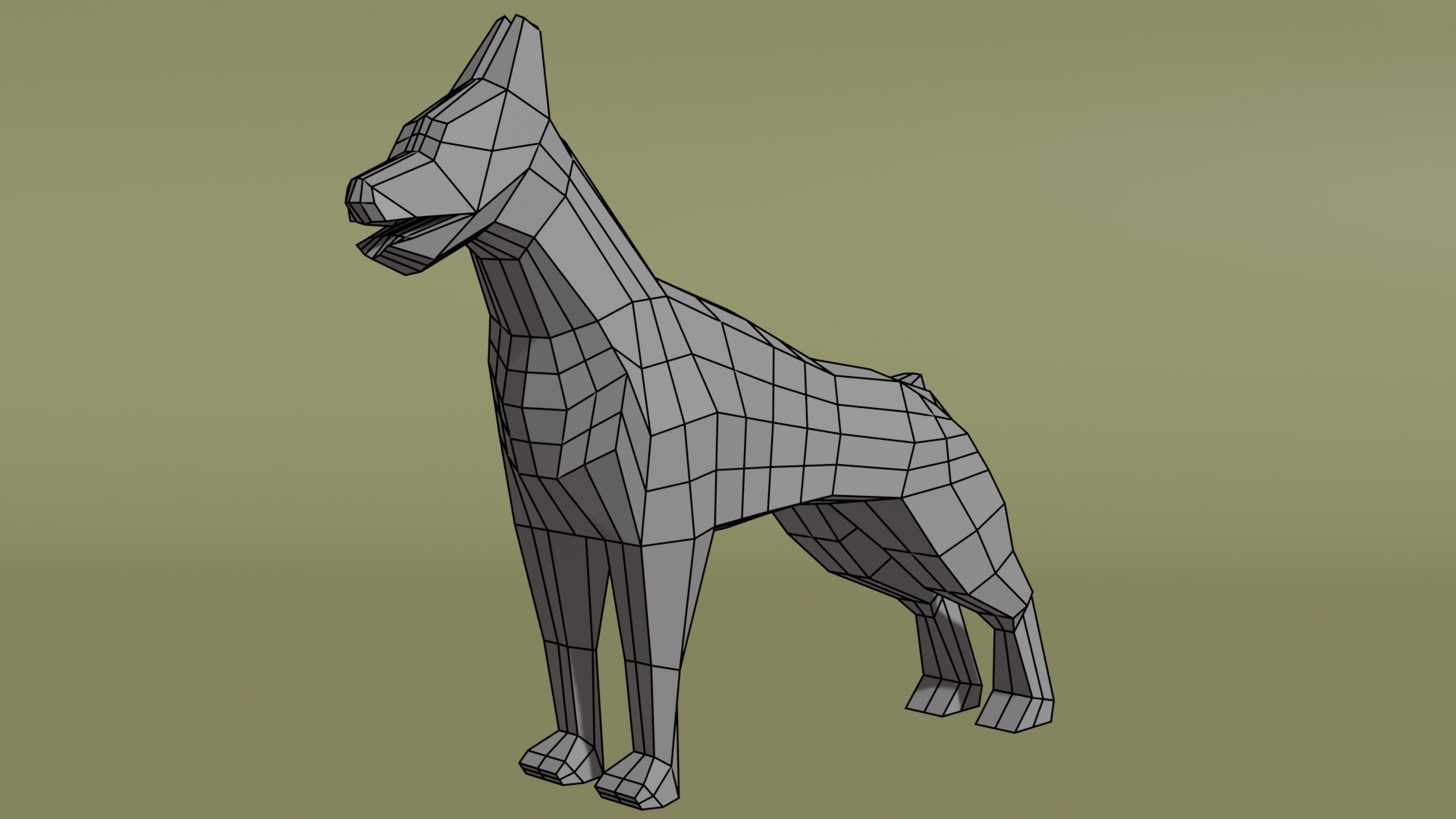 3D Doberman model - TurboSquid 2016741