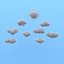 Pacchetto Low Poly Clouds