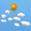 Pacchetto Low Poly Clouds