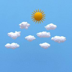 Low Poly Clouds Pack