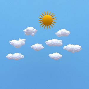 Low Poly Clouds Pack