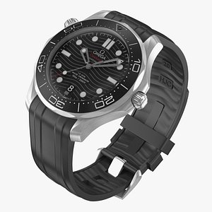 Omega Seamaster Diver Black 3D