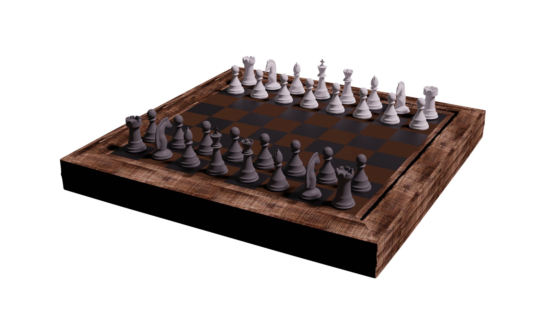 Chess Set Model - TurboSquid 2317993