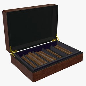 3D box cigar model