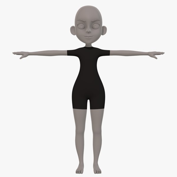 base mesh girl characterv11 3D model