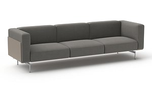 3D marelli l-sofa 3 seater model