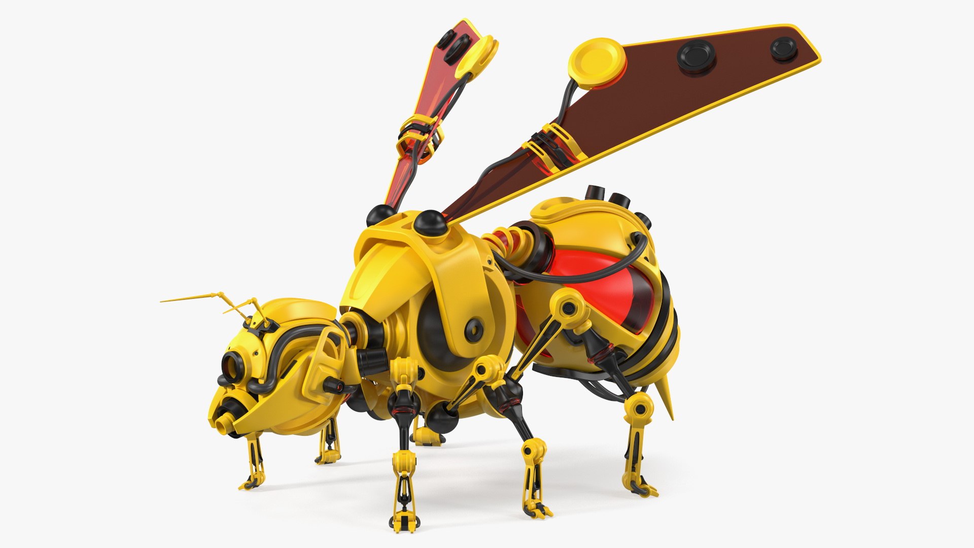 3D Robot Bee Yellow model - TurboSquid 1871713