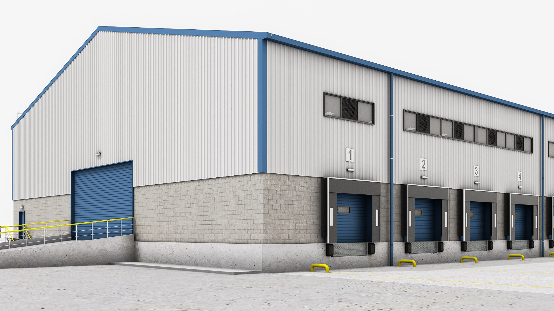 Industrial Building Collection 01 Model TurboSquid 1969980