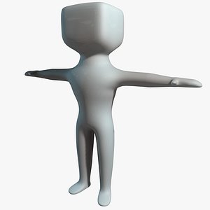 Stickman 1 T-Pose 3D Model $29 - .3ds .fbx .max .obj .usdz .c4d