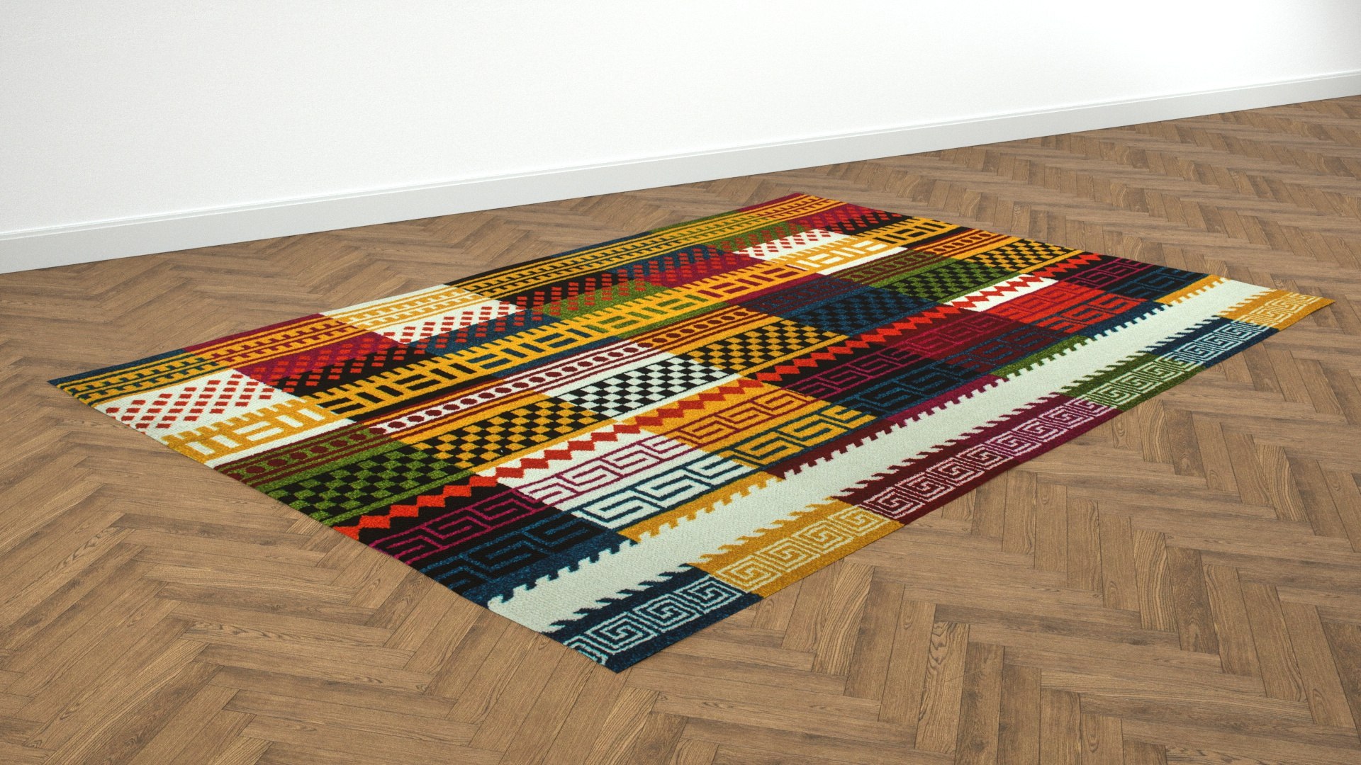 4 Colorful Rugs Model - TurboSquid 1392087