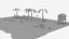3D beach scene basic model