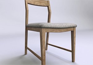 chair wood kitchen 3D