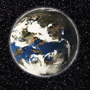 planet earth type 3D model
