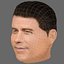 John Travolta Head - Low poly head for game Low-poly