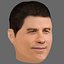 John Travolta Head - Low poly head for game Low-poly