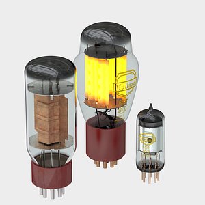 vacuum tube 3d c4d