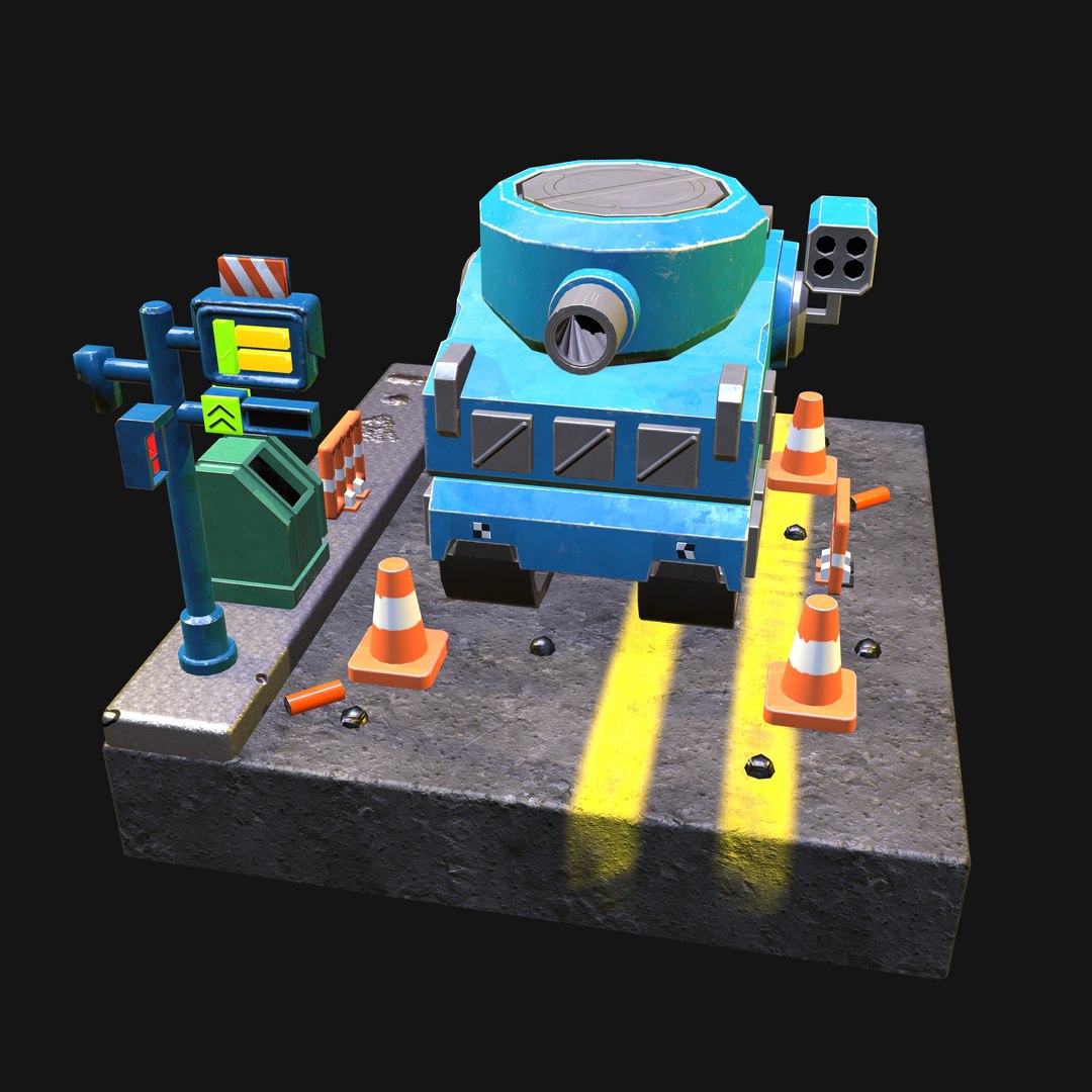 Box Tank 3D Model - TurboSquid 2173265