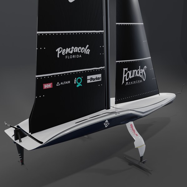modelo 3d Yate de regatas AC75 Patriot American Magic America Cup ...