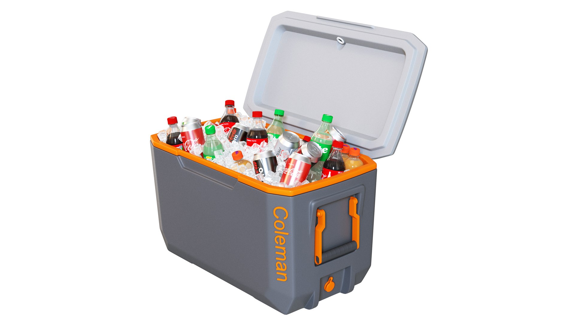 3D Coleman Cooler Box 70QT Xtreme Cool Model - TurboSquid 2219558