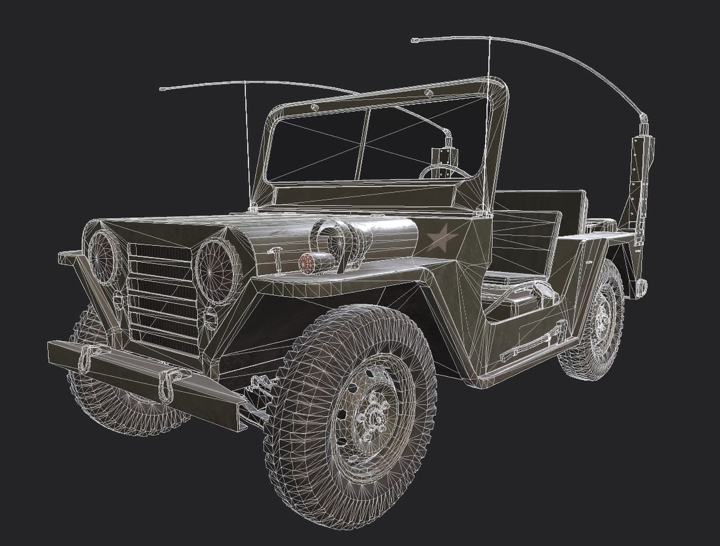 3D JEEP M151 MUTT Low-poly model https://p.turbosquid.com/ts-thumb/ze/VY8HaD/gD/wire_2/jpg/1629978910/1920x1080/fit_q87/0e95b0d9c3c57ffc53d99da75e9f231e1d5ceee9/wire_2.jpg