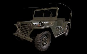 JEEP M151 MUTT Low-poly