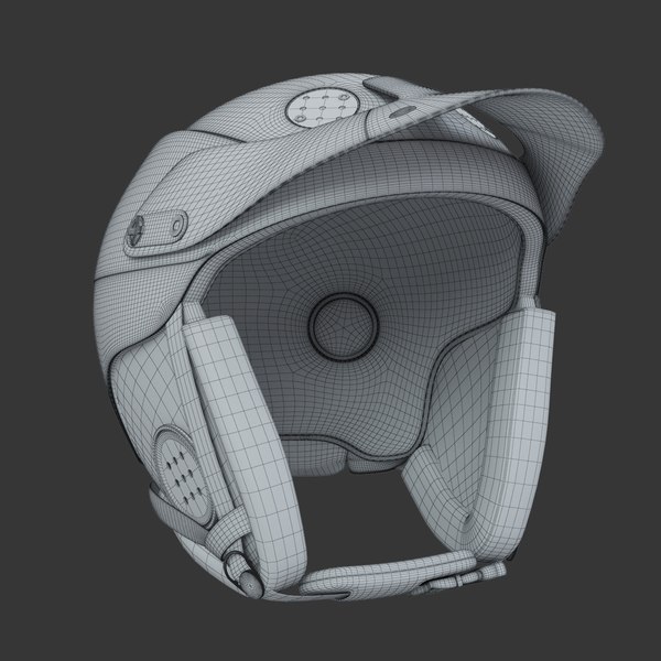 3d model snowboard helmet urge skull