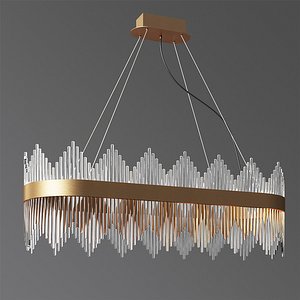 3D oval luminaire chandelier model