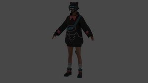 3D Joyful Kitten Set Character from PUBG Mobile