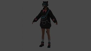 Joyful Kitten Set Character from PUBG Mobile