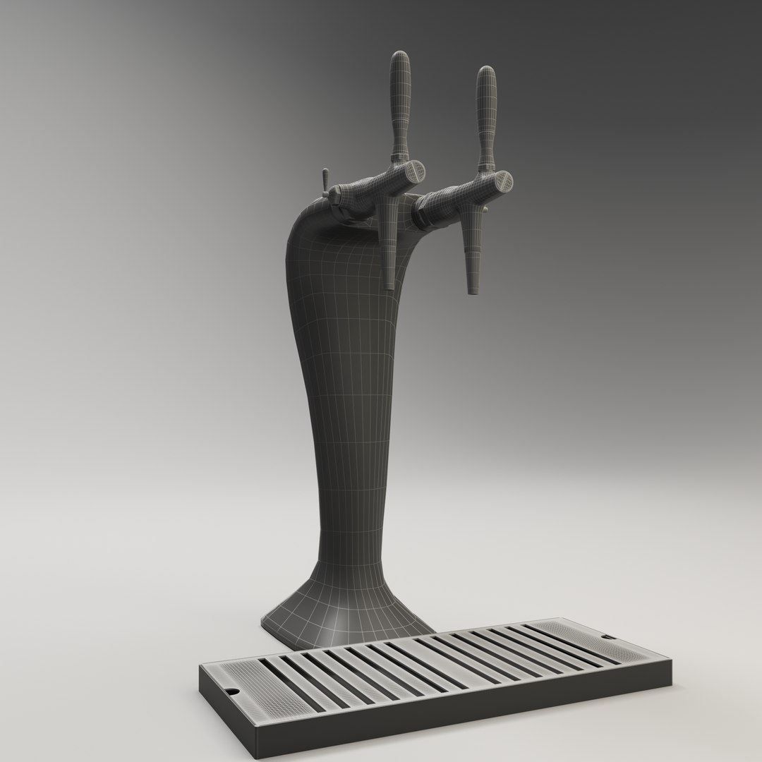 BEERTAP AND DRIP TRAY 3D model https://p.turbosquid.com/ts-thumb/ze/c3aIZL/c8/wireframe2/jpg/1624495224/1920x1080/fit_q87/ecdb0b67386e46d8746f62b948108f4c007c4ca8/wireframe2.jpg