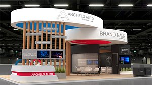 3D stall 3d model model