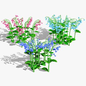 3D Australian Bluebell 3D Model Pack