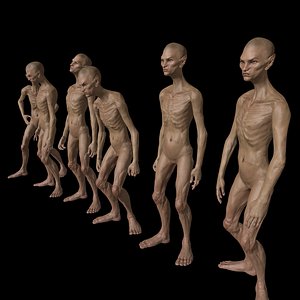 3D model ghoul animation