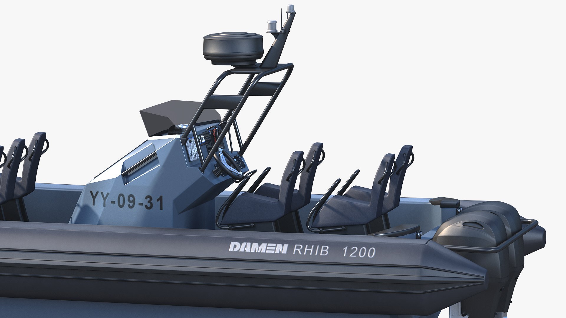 3D Model Damen RHIB 1200 - TurboSquid 1853984